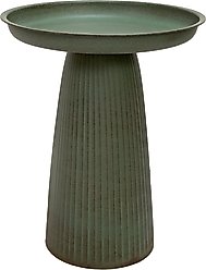 Sunnydaze Decor Gleeful Garden Bird Bath, Matte Green