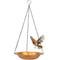 Show in main carousel: Sunnydaze Decor Copper Hanging Bird Bath & Feeder slide 2 of 9