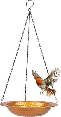 Show full view: Sunnydaze Decor Copper Hanging Bird Bath & Feeder slide 2 of 9
