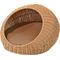 Show in main carousel: THE LICKER STORE Flora Modern Circular Faux Wicker Cat Bed with Removable Cover, Medium, Natural slide 6 of 6
