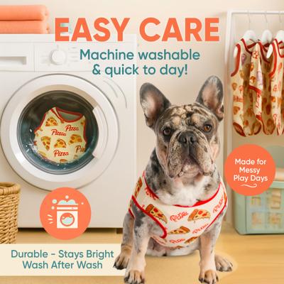 Show full view: Fabulous Fido Cooling Lightweight Breathable Dog Shirt, Pizza, X-Small slide 8 of 11