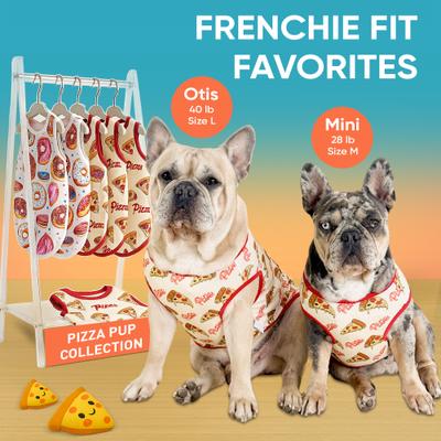 Show full view: Fabulous Fido Cooling Lightweight Breathable Dog Shirt, Pizza, X-Small slide 3 of 11