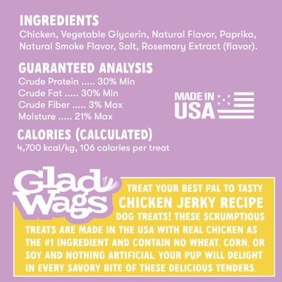 Show full view: Disney Glad Wags Chicken Grain-Free Jerky Dog Treats, 1-lb bag slide 4 of 7