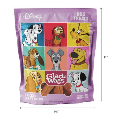 Show full view: Disney Glad Wags Chicken Grain-Free Jerky Dog Treats, 1-lb bag slide 6 of 7
