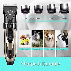 Pet Republique Cordless Hair Clippers Kit for Dogs & Cats