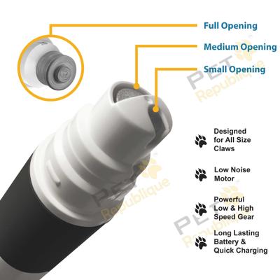 Show full view: Pet Republique Large Nail Clipper & Grinder Rechargeable & Quite Multi-Speed Dog Nail Trimmer Kit slide 3 of 10