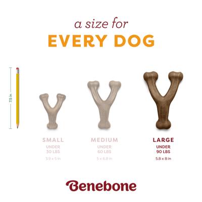 Show full view: Benebone Wishbone Pumpkin Spice Tough Dog Chew Toy, Large slide 3 of 9