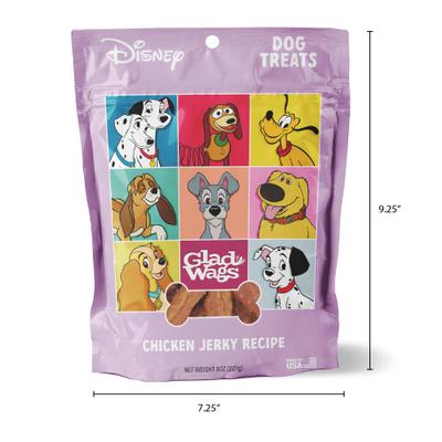 Show full view: Disney Glad Wags Chicken Grain-Free Jerky Dog Treats, 8-oz bag slide 6 of 7