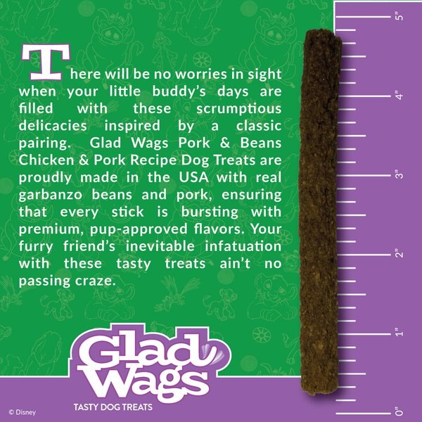 Glad Wags Jerky Strips Beef Flavor Dog Treats, 3.0-oz bag