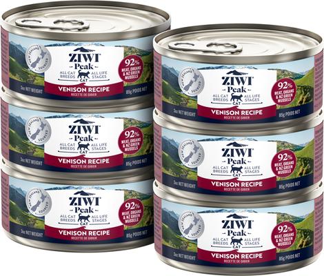 ZIWI Peak Venison Recipe Canned Cat Food, 3-oz, case of
