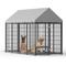 Show in main carousel: Cesicia Outdoor Dog Kennel, Black, 50 x 95.28 x 71.65-in slide 1 of 7