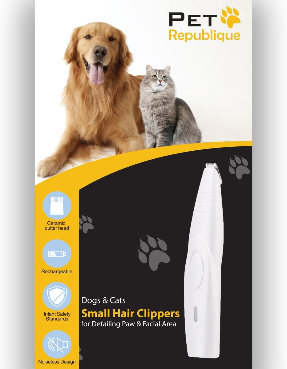 PET REPUBLIQUE Small Hair Clippers for Detailing Paws Face Area