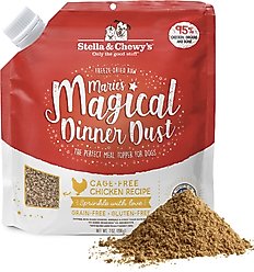 Stella & Chewy's Marie's Magical Dinner Dust Freeze-Dried Raw Cage-Free Chicken Dog Food Topper, 7-oz bag