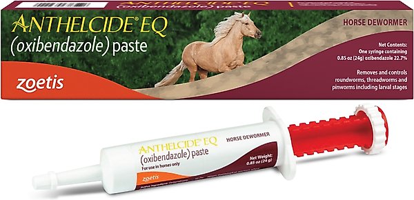 Show full view: Anthelcide EQ Oxibendazole Paste Horse Dewormer, 0.85-oz syringe slide 1 of 9