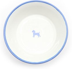 florence by mills Dog Bowl with Mat, Blue, Small slide 2 of 3