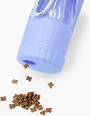 Show full view: florence by mills Portable Dog Water Bottle with Feeder, Purple slide 6 of 10