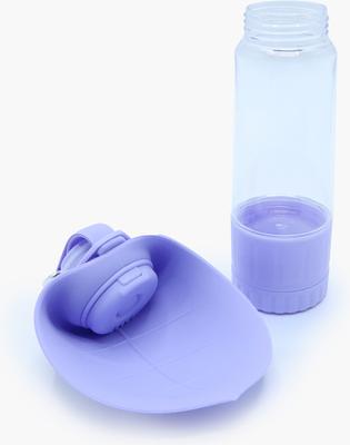 Show full view: florence by mills Portable Dog Water Bottle with Feeder, Purple slide 5 of 10