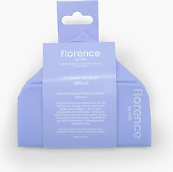 florence by mills Collapsible Dog Bowl, 2.5-cup, Purple