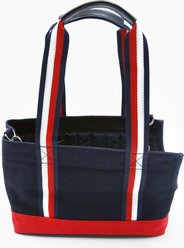 Tommy Hilfiger Canvas Dog Tote Bag, Desert Sky/Red, Large