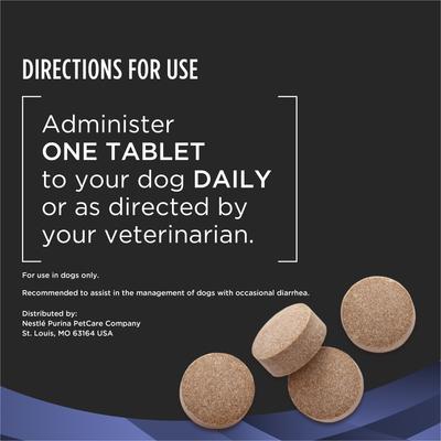 Show full view: Purina Pro Plan Veterinary Diets FortiFlora Chewable Tablets Probiotic Digestive Supplement for Dogs, 90 tablets slide 9 of 12