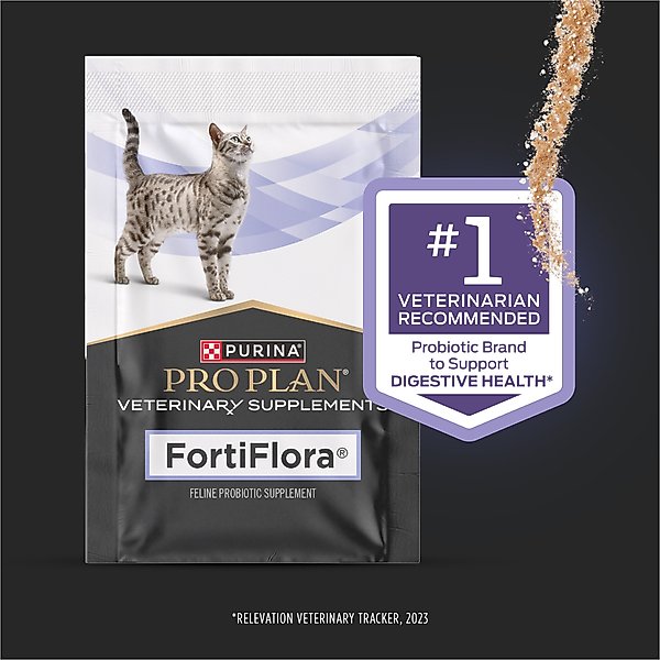 Purina Pro Plan Veterinary Diets FortiFlora Powder Probiotic Digestive Supplement for Cats