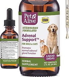 PetAlive Adrenal Support Liquid Hormone Supplement for Dogs & Cats, 2-fl oz bottle