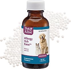 PetAlive Allergy Itch Ease Granules Skin Itch & Allergies Supplement for Dogs & Cats, 1-oz jar