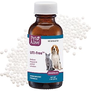 PetAlive UTI-Free Homeopathic Medicine for Urinary Tract Infections UTI for Dogs & Cats, 1-oz jar