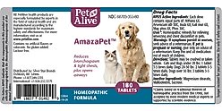 PetAlive AmazaPet Homeopathic Medicine for Asthma for Cats & Dogs, 180 count slide 2 of 9