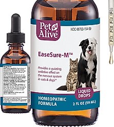 PetAlive EaseSure-M Homeopathic Medicine for Anxiety for Dogs & Cats, 2-fl oz bottle