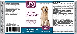 PetAlive Cushex Drops-M Homeopathic Medicine for Cushing's Disease for Cats & Dogs, 2-fl oz bottle slide 2 of 9