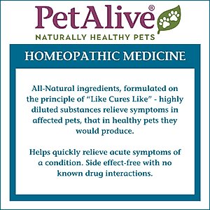 PetAlive ComfyPet Homeopathic Medicine for Pain for Cats & Dogs, 2-fl oz bottle