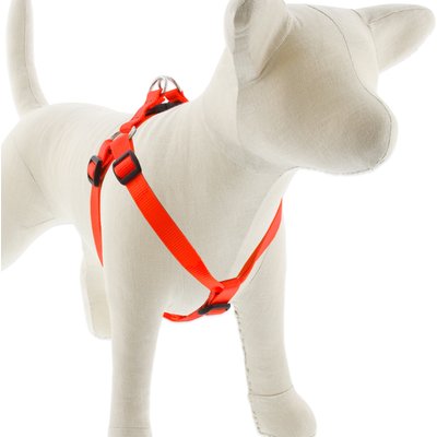 LupinePet LupinePet Basic Solid Step In Dog Harness, Blaze Orange, Small: 15 to 21-in chest