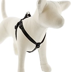 LupinePet Basic Solid Step In Dog Harness, Black, Medium/Large: 20 to 30-in chest