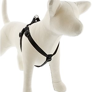 LupinePet Basic Solid Step In Dog Harness, Black, Small: 15 to 21-in chest