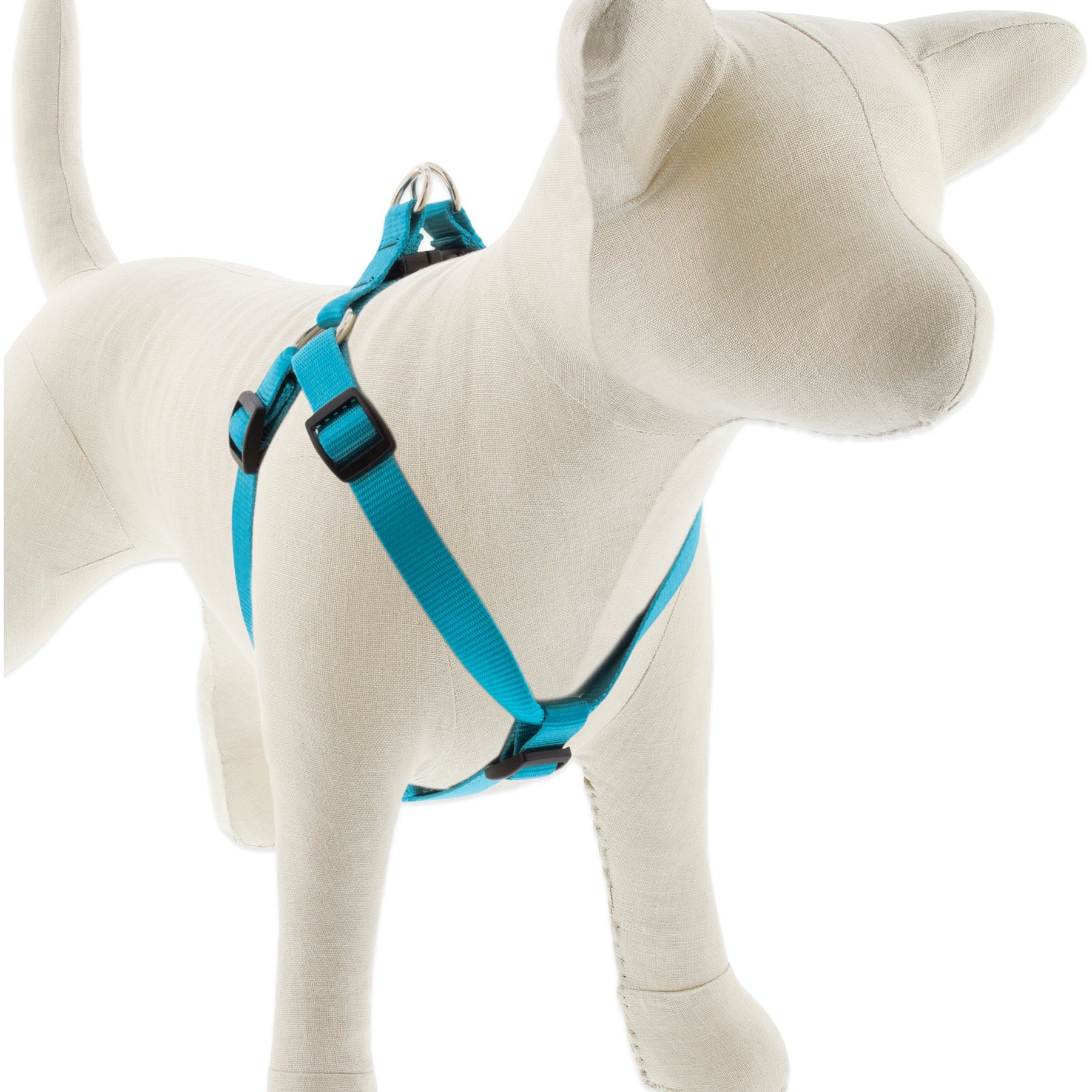 LupinePet Basic Solid Step In Dog Harness, Aqua, Small: 15 to 21-in chest