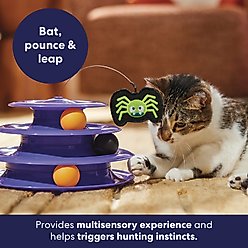 Frisco Halloween Cat Tracks Cat Toy, Spider & Pumpkin with Feathers & Silvervine/Catnip slide 2 of 6