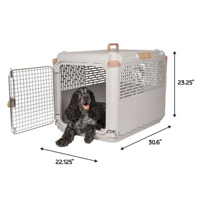 Show full view: SportPet Designs Collapsible Dog Kennel, Tan, 30-in slide 6 of 10