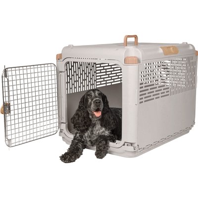 SportPet Designs SportPet Designs Collapsible Dog Kennel, Tan, 30-in