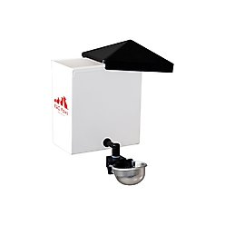 RAC Paws by RentACoop Small Pet Metal Cup Drinker, 64oz