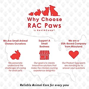 RAC Paws by RentACoop Small Pet Metal Cup Drinker, 64oz
