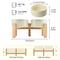 Show in main carousel: SpunkyJunky Ceramic & Bamboo Non-Slip Elevated Dog Bowls, 2 count, Beige, 3.6 cup slide 2 of 7