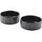 Show in main carousel: SpunkyJunky Ceramic Non-Slip Paw Print Dog Bowls, 2 count, Black, 5.3 cup slide 1 of 6