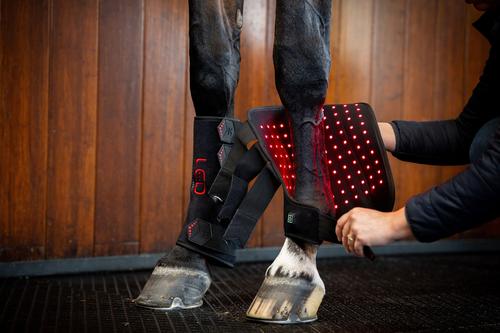 Show full view: Horseware Ireland LED Red Light Therapy Horse Right Leg Wrap, Black, Full slide 2 of 4