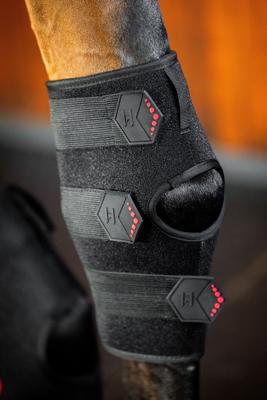 Show full view: Horseware Ireland LED Red Light Therapy Horse Left Hock Boot, Black, Full slide 5 of 5