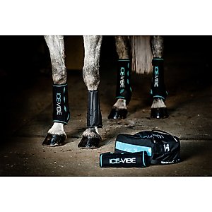 Horseware Ireland Ice-Vibe Horse Leg Cold Packs, Black, Full