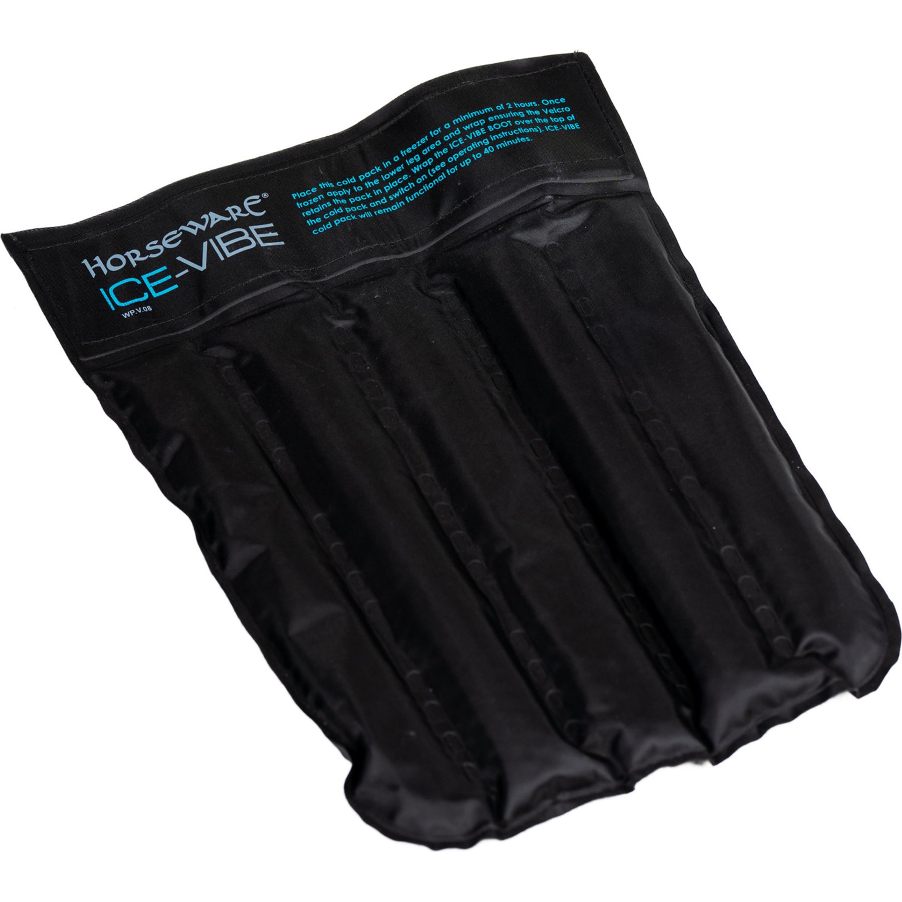 Horseware Ice-Vibe Horse Knee Cold Packs, Black/Aqua