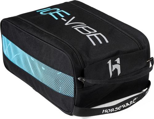 Show full view: Horseware Ireland Ice-Vibe Horse Leg Wraps, Black/Aqua, Full slide 6 of 7