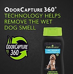 FURminator 2-in-1 Doodle Ultra Premium Dog Shampoo & Conditioner, Black/Green, 16-fl oz bottle slide 2 of 9