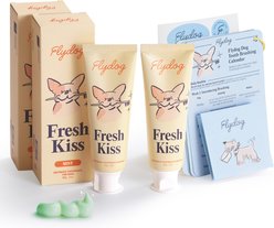 Flydog Fresh Kiss Mint Flavor Enzymatic Toothpaste Kit for Dogs, 2 count